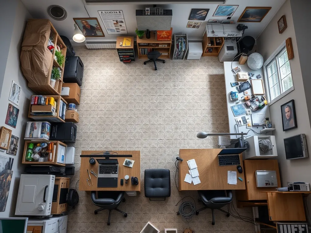 Display cabinets for finished projects