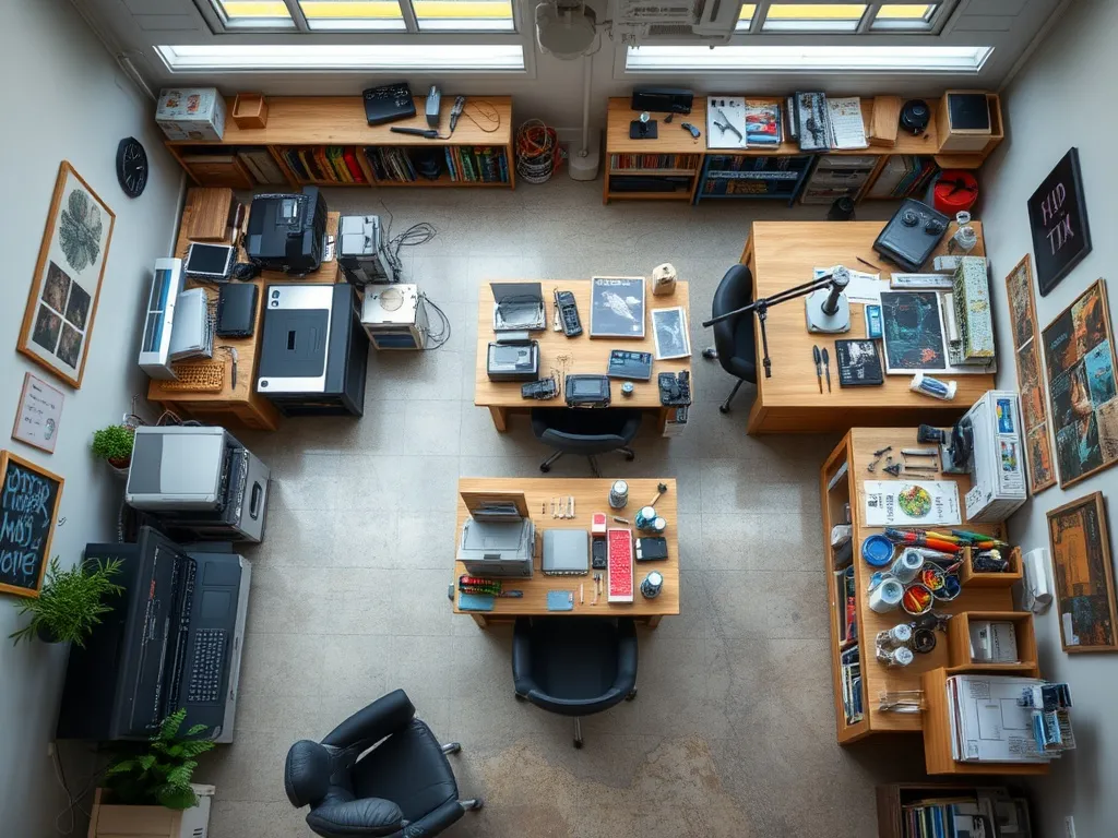 Mobile storage carts in a craft room